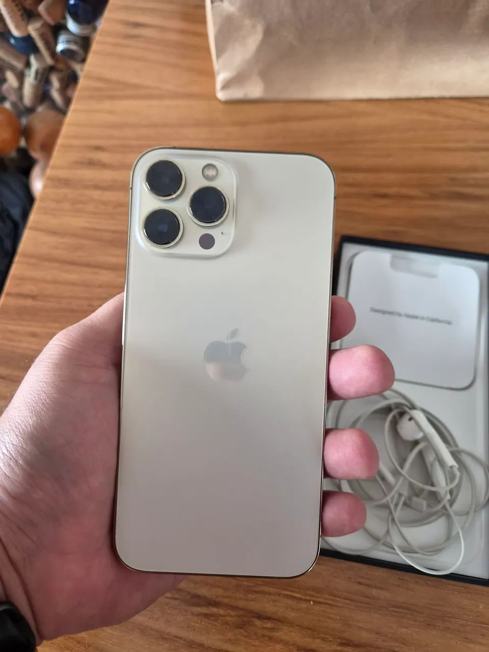 iPhone 13 pro max Gold 128gb - Foto 3
