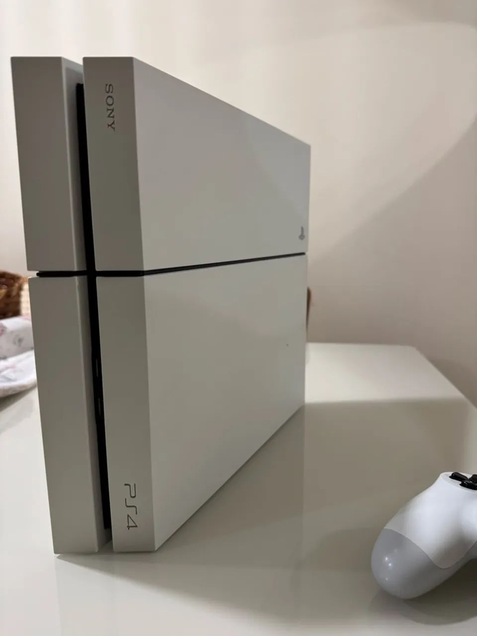 Ps4 fat branco + jogo  - Foto 4