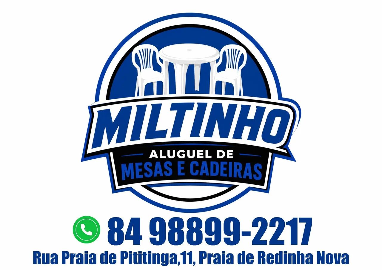  Aluguel Mesas e cadeiras na redinha nova 