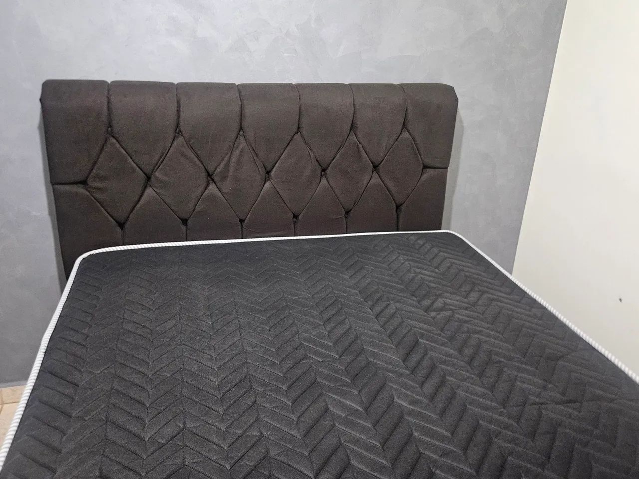 Cama box casal baú com cabeceira  - Foto 4
