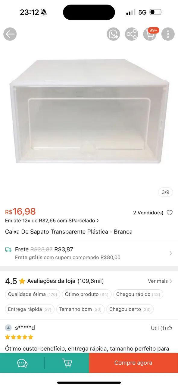 Caixa de sapato organizadora! Organizar guarda-roupa 