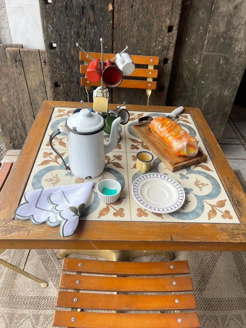 Conjunto Vintage mesa e 4 cadeiras  - Foto 3