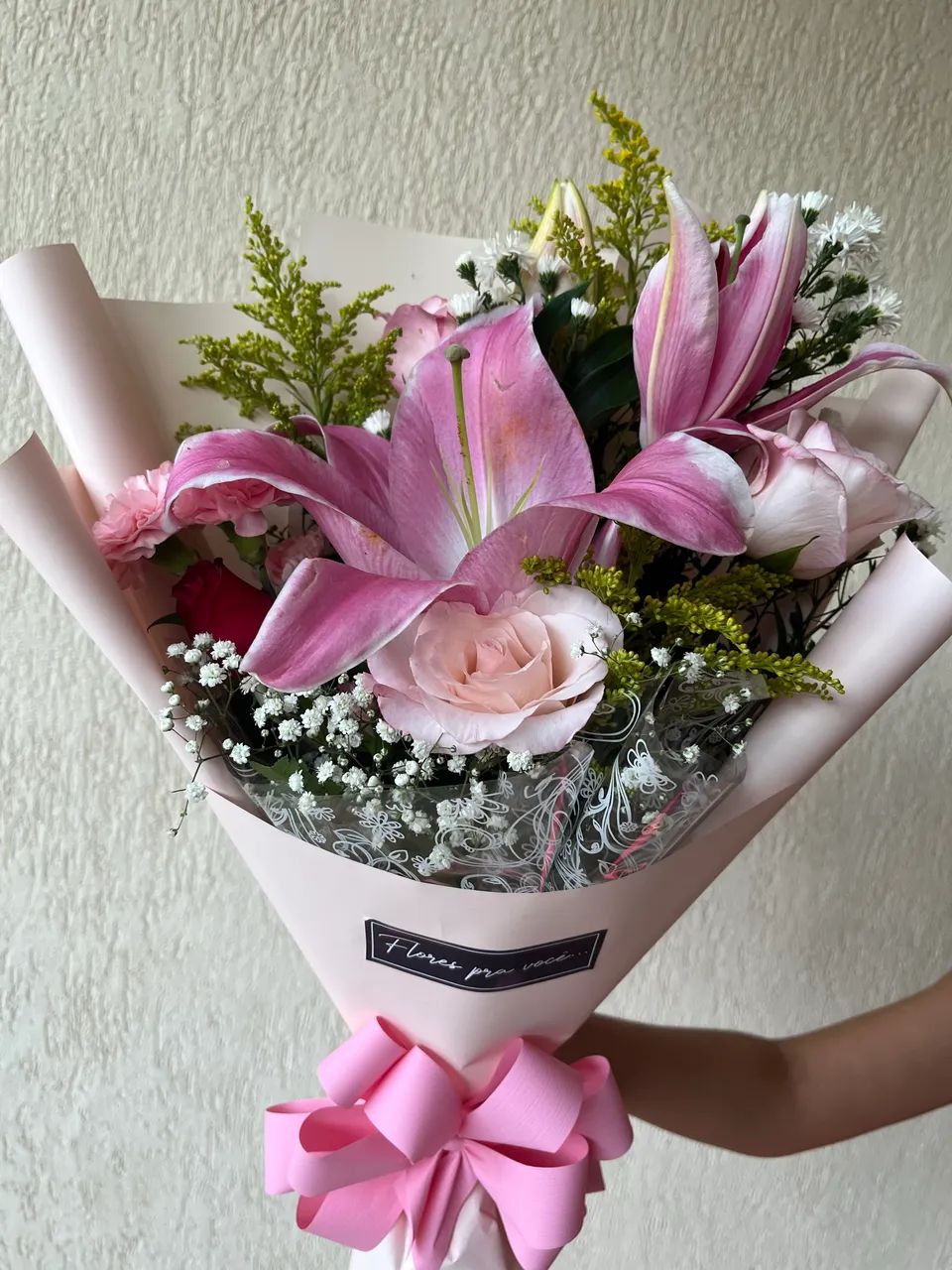 Buquê com lírio rosa - Foto 3