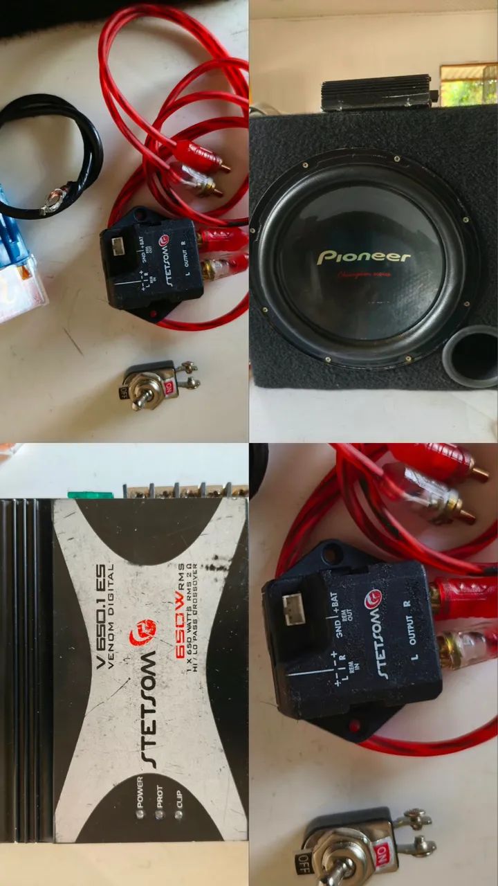 Vendo Subwoofer 400w Rms com Caixa + módulo 650w Rms