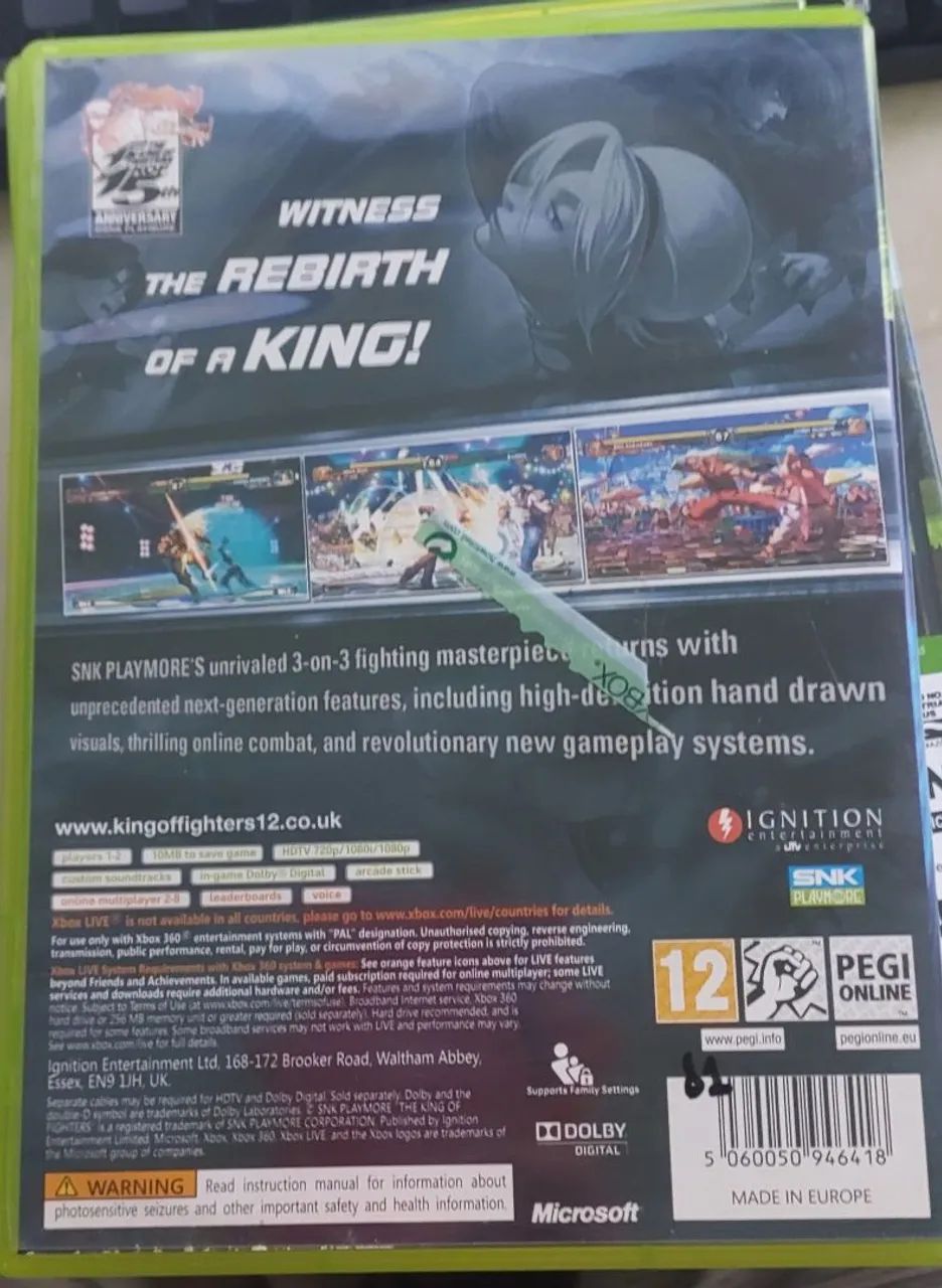 The king of fighters XII kof 12 xbox 360 completo europeu - Foto 3