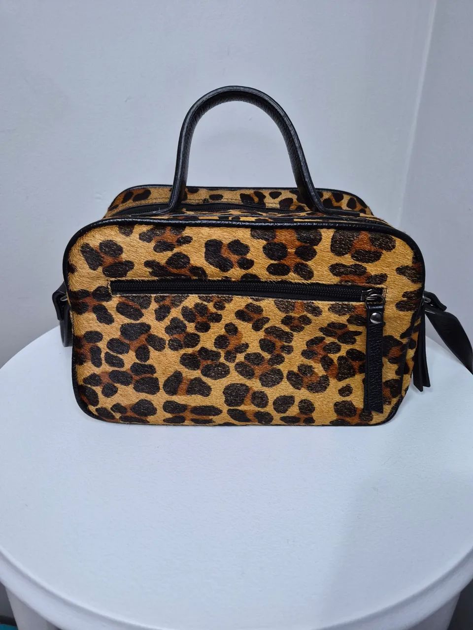 Bolsa oncinha couro bau  - Foto 3