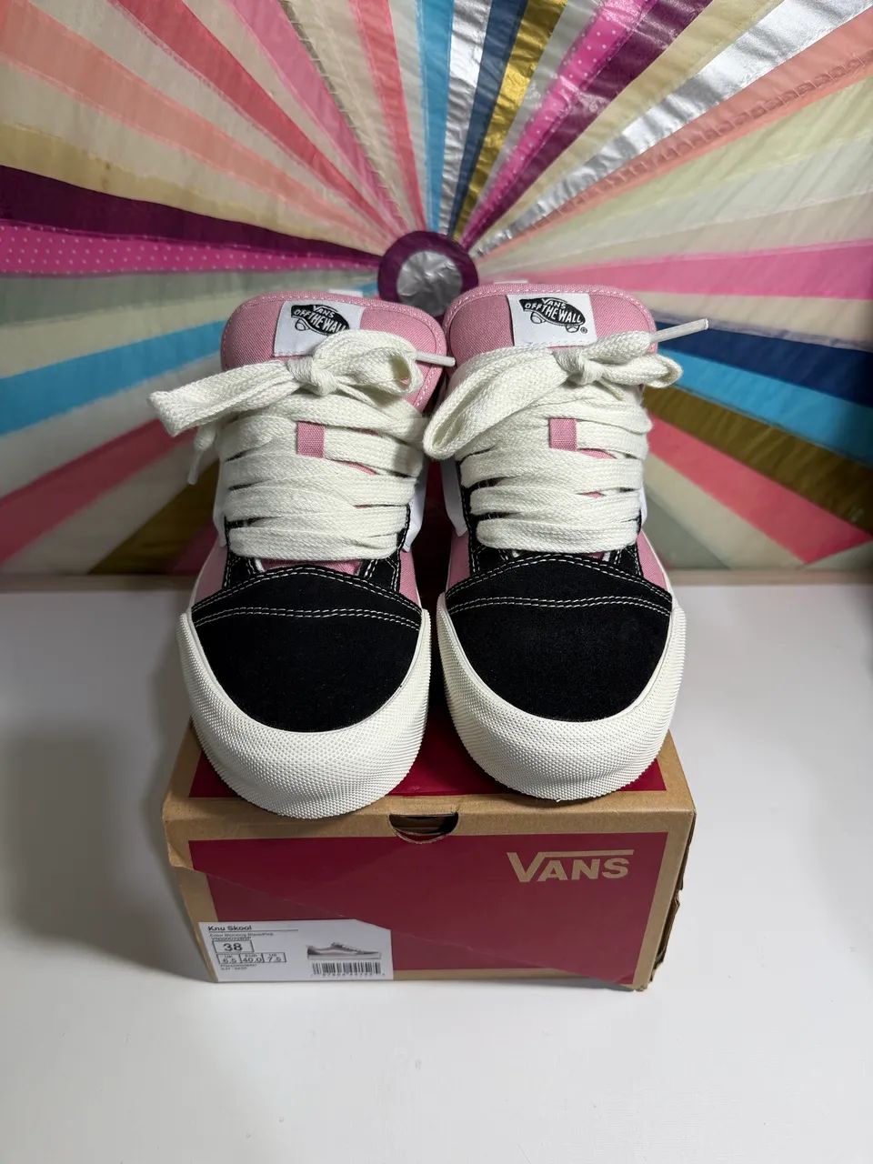 Vans Knu Skool Black Pink - Foto 2