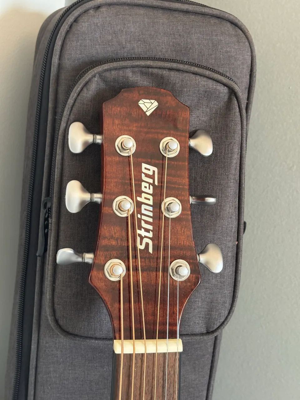 Violão Elétrico Strinberg Diamond DD1C folk + Case de proteção  - Foto 2