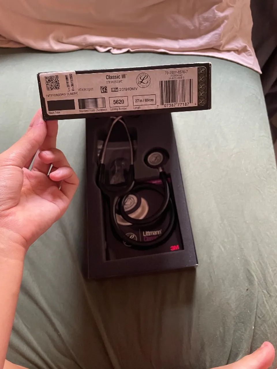 ESTETOSCÓPIO LITTMANN CLASSIC III PRETO E PRATA- Original 3M - Foto 4
