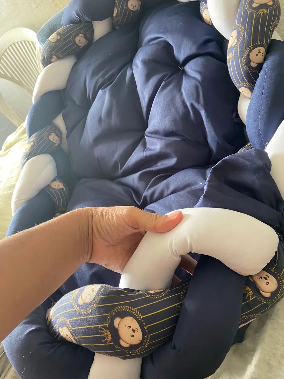 NINHO REDUTOR PARA BEBÊ AZUL-MARINHO  - Foto 3