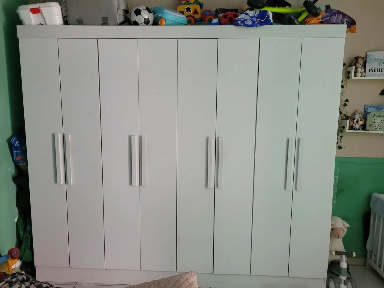 Guarda roupa 8 portas branco