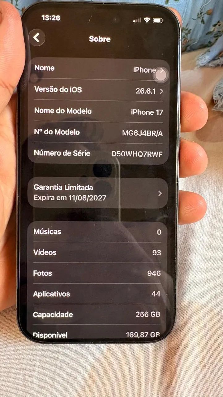 IPhone 17 256gb com nota fiscal  - Foto 5