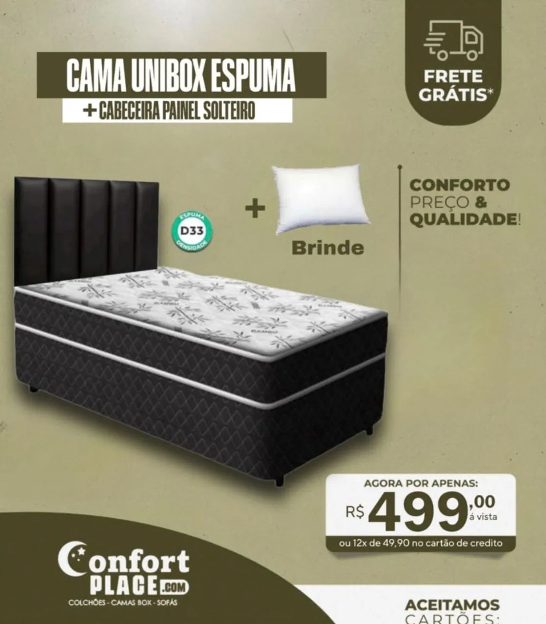 CAMA BOX SOLTEIRO CONJUGADA C CABECEIRA 