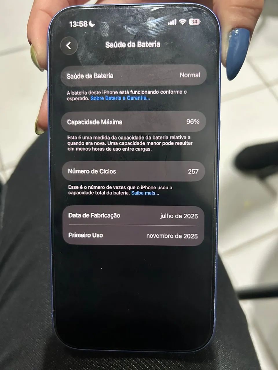 Iphone 16 Ultramarine 128Gb - Foto 4