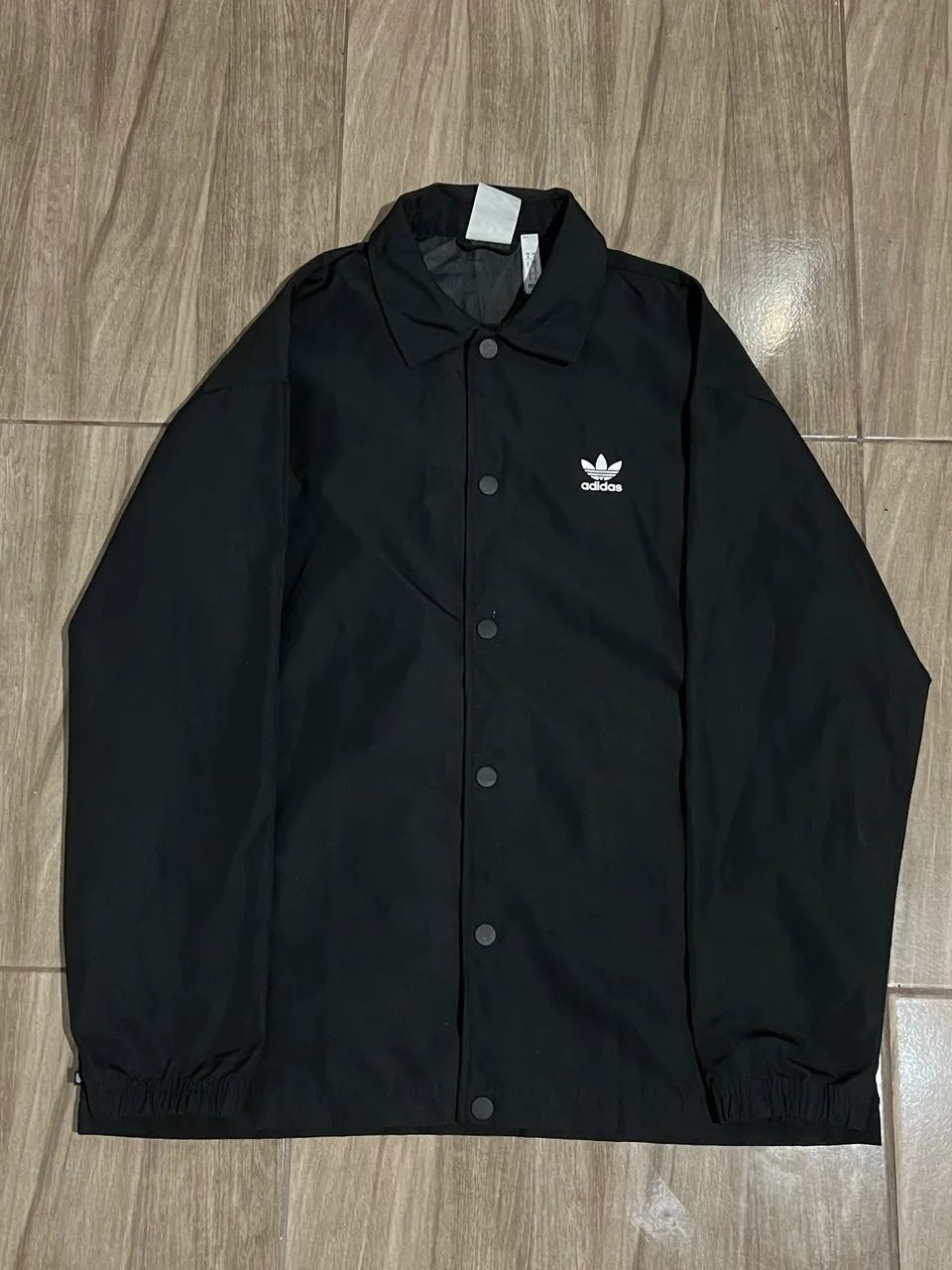 AVZHJA ブラックメタル　BLACKL Jaqueta Adidas Originals Coach impermeável Preta Oversized P veste