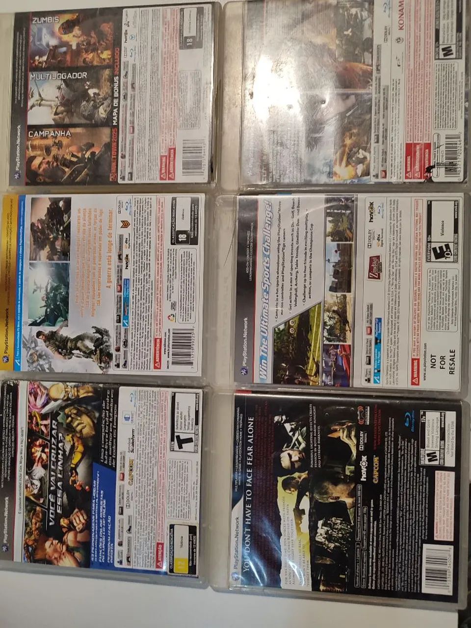 Jogos PS3 Capas Danificadas Funcionando Completos Resident Evil Killzone CoD Metal Gear  - Foto 4