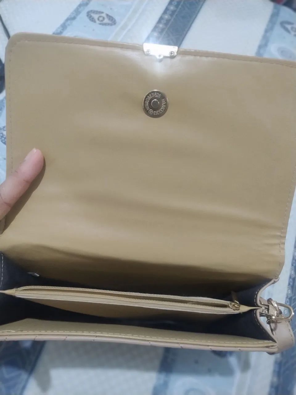 Bolsa transversal bege - Foto 4
