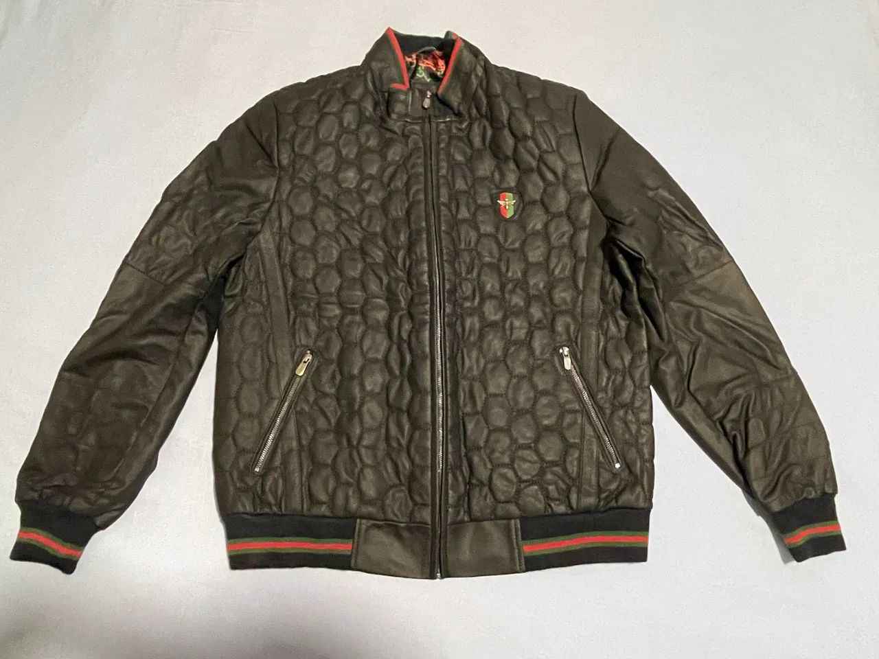 Jaqueta de Couro Gucci