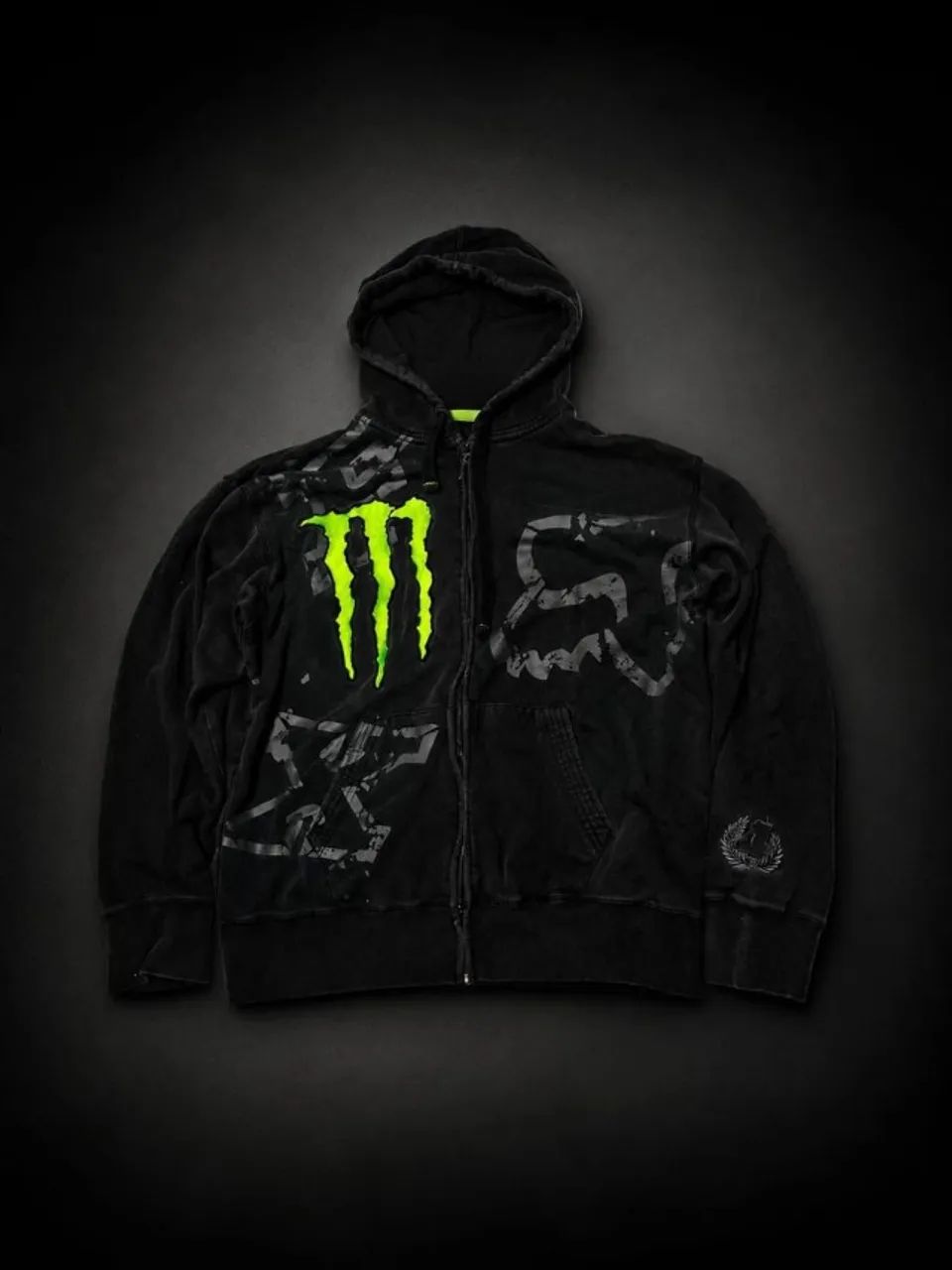 moletom fox x monster preto xl