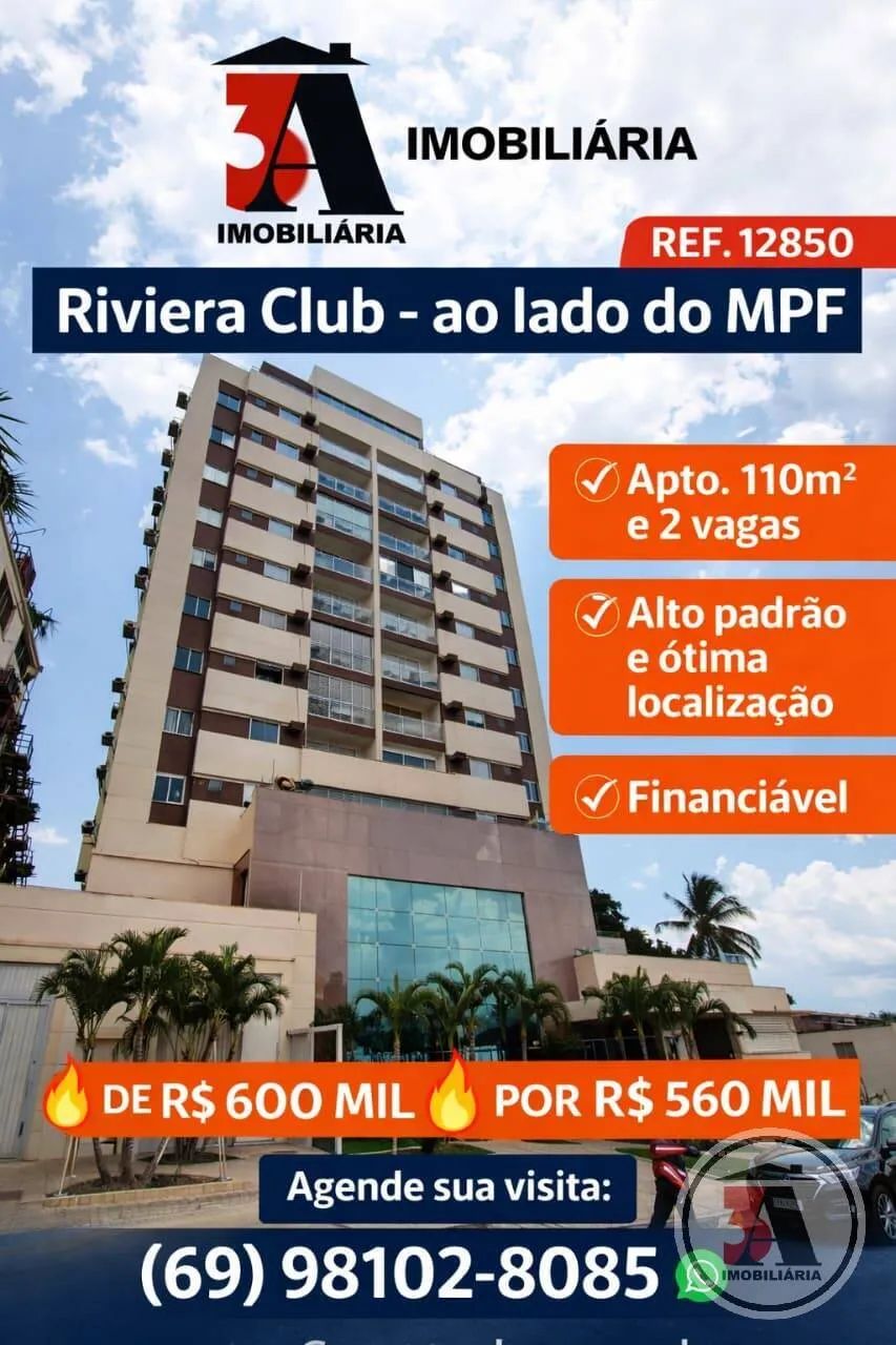 Apto. 110m2 Cond. Riviera Club
