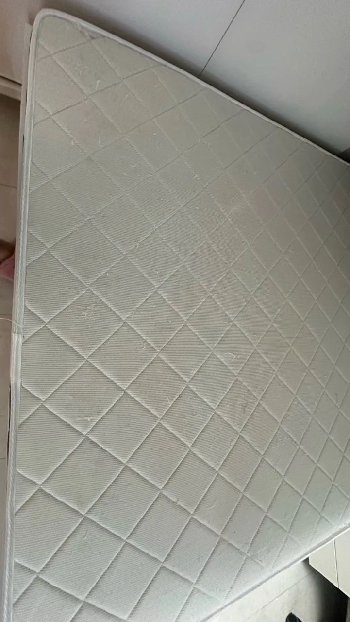Cama retrátil branca com colchão da Ortobom  - Foto 4