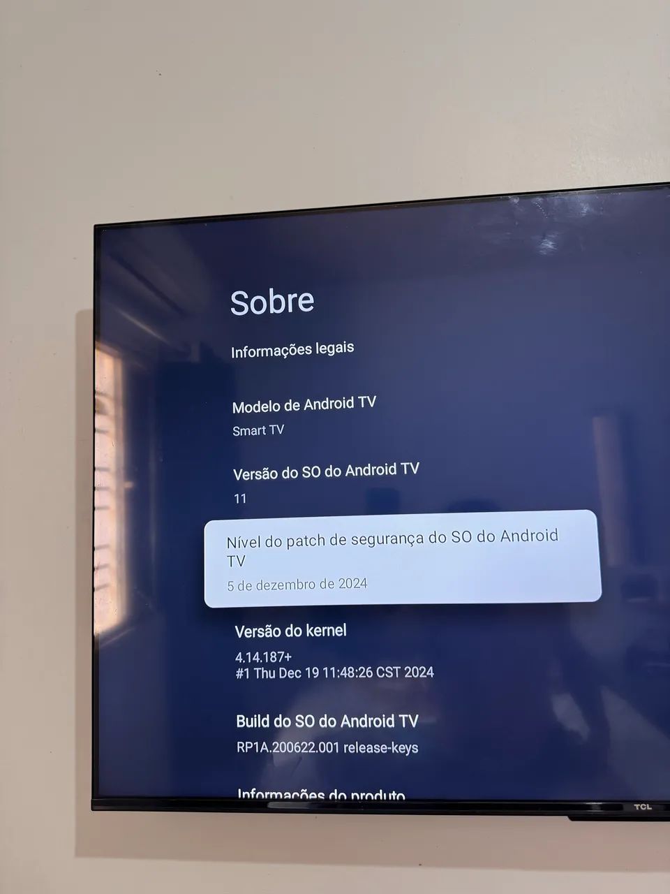TV TCL 50 smart android 