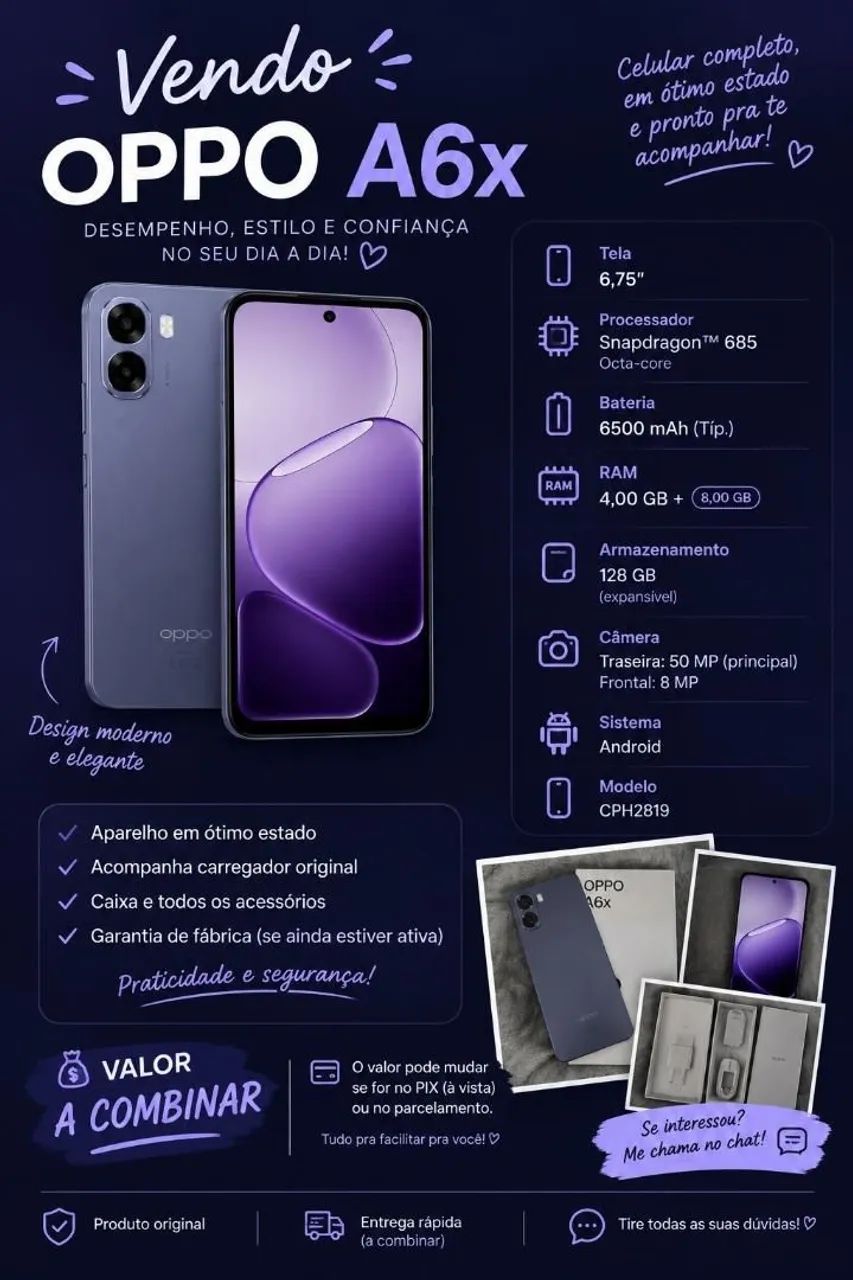 Smartphone OPPO A6x 