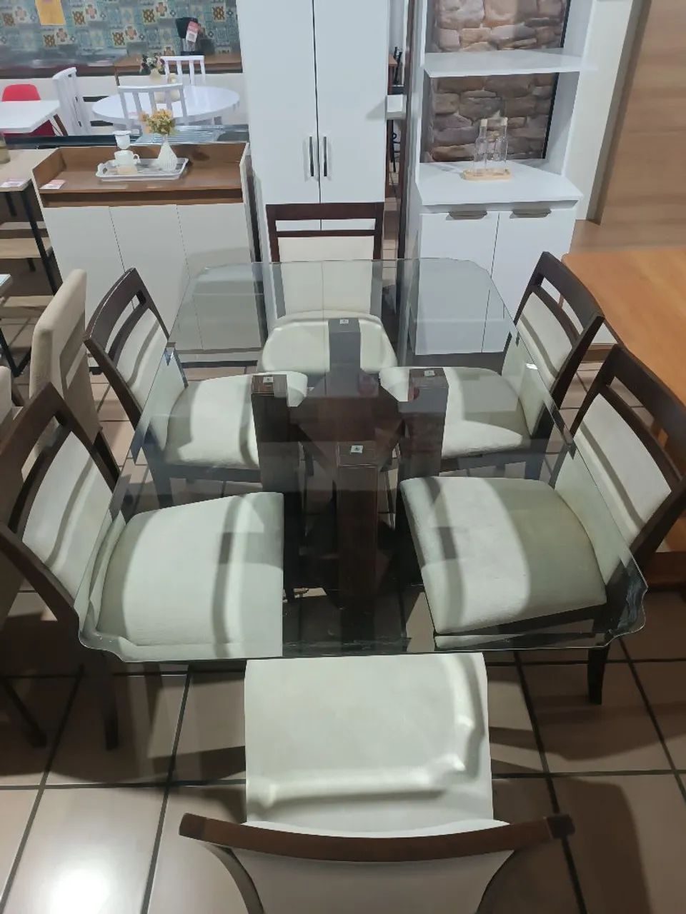 Mesa de 6 Lugares Estofada - Foto 3