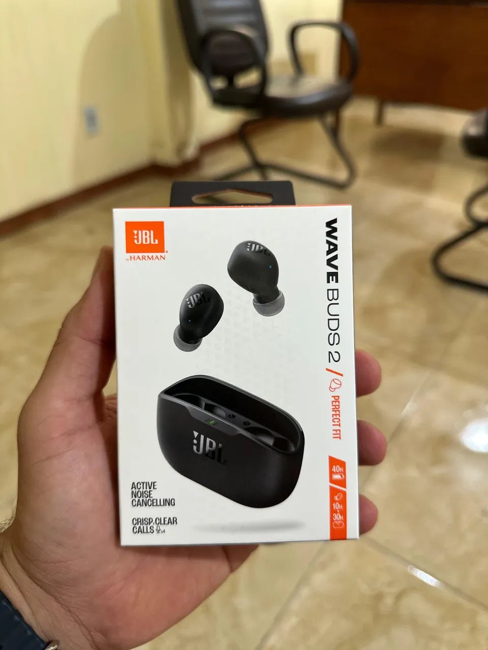 Fone JBL Wave Buds 2 Preto 