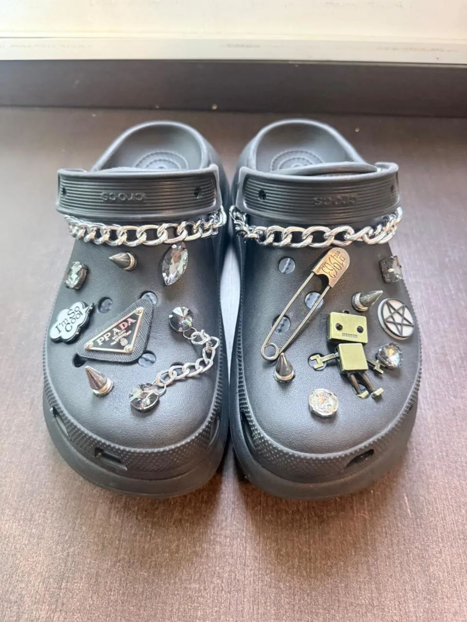 Crocs Classic Crush Clog preto 39/40 - Foto 2