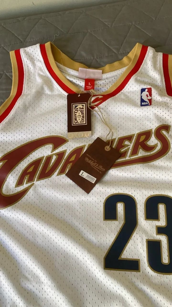 Camisa Cavaliers LeBron James Retrô 2003-04 Branca - Nova - Tam L