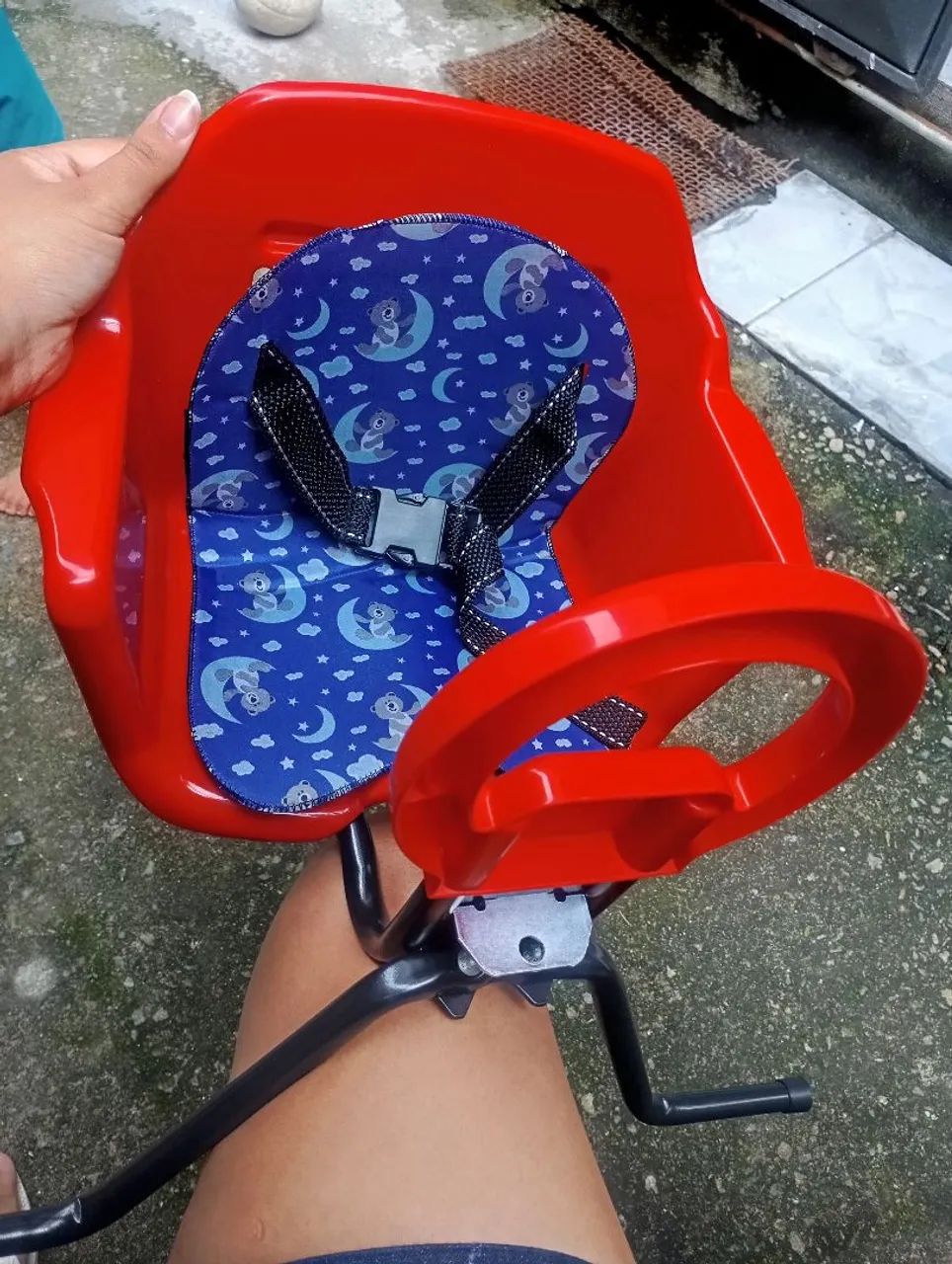 Cadeirinha de bicicleta dianteiro - Foto 4