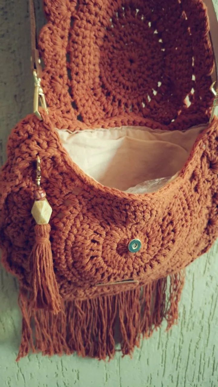 Bolsa Boho crochê  - Foto 3