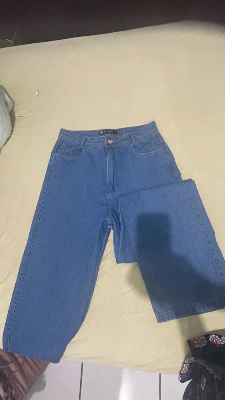Calça jeans wide leg
