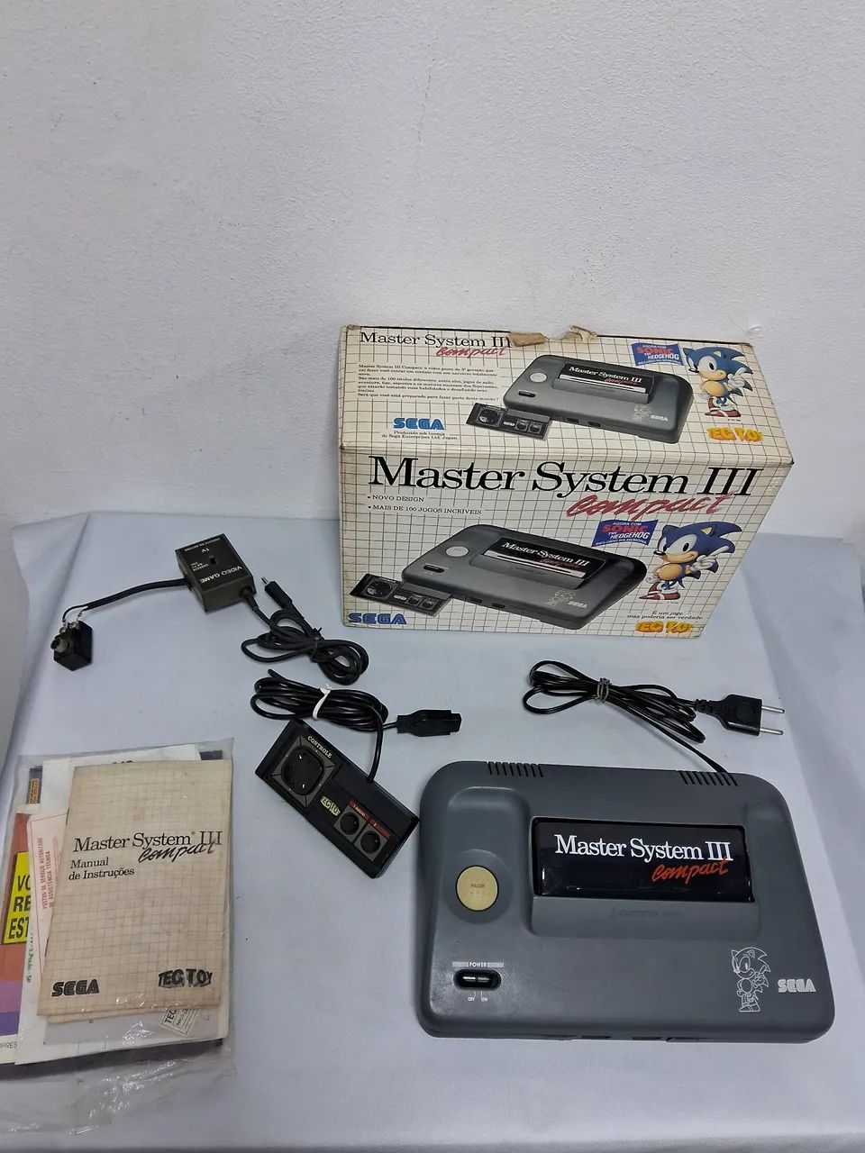 Sega Master System compact na caixa único dono  - Foto 5