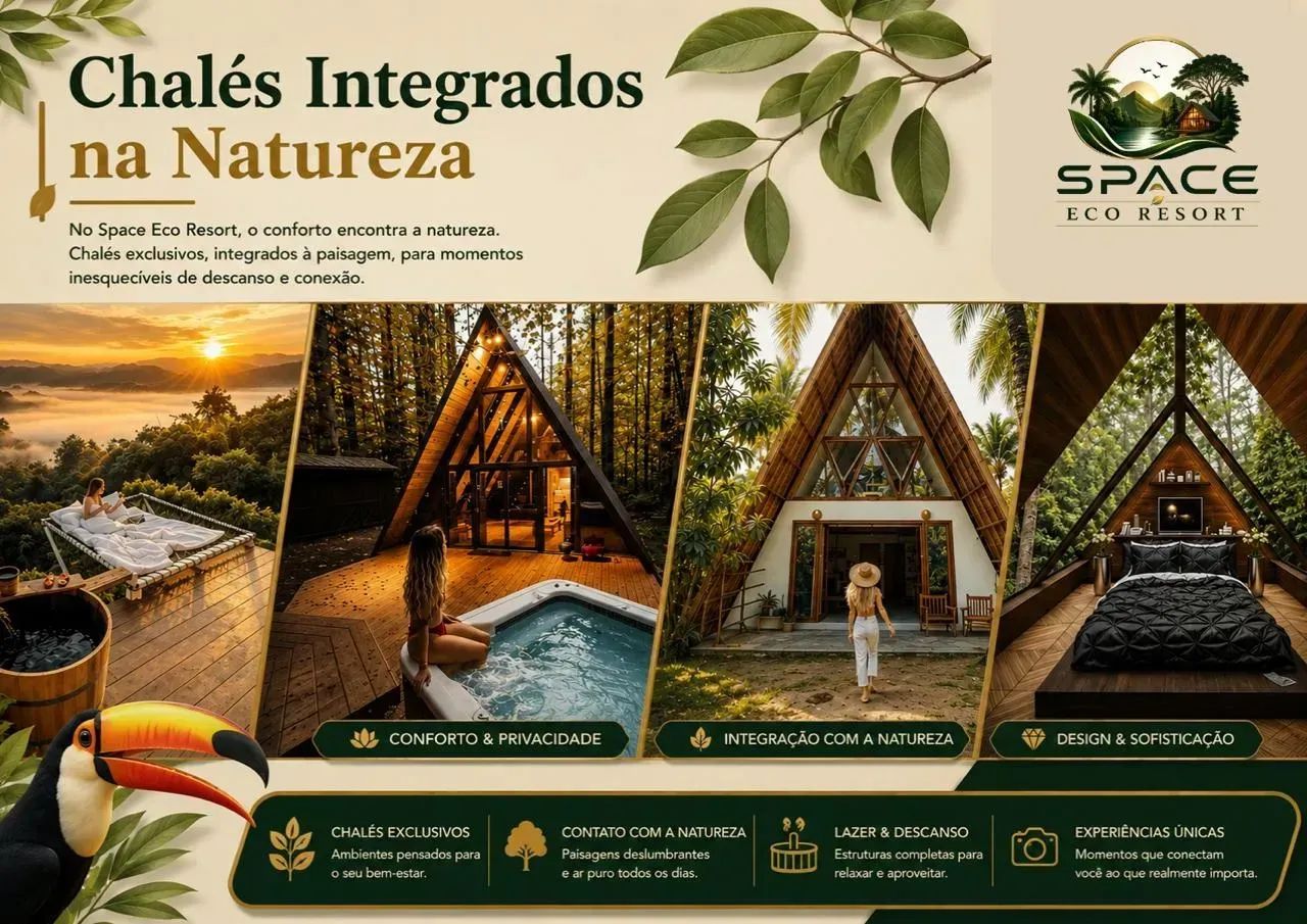 Chalé para locação e lazer em Ibiuna, Eco Resort Spaces