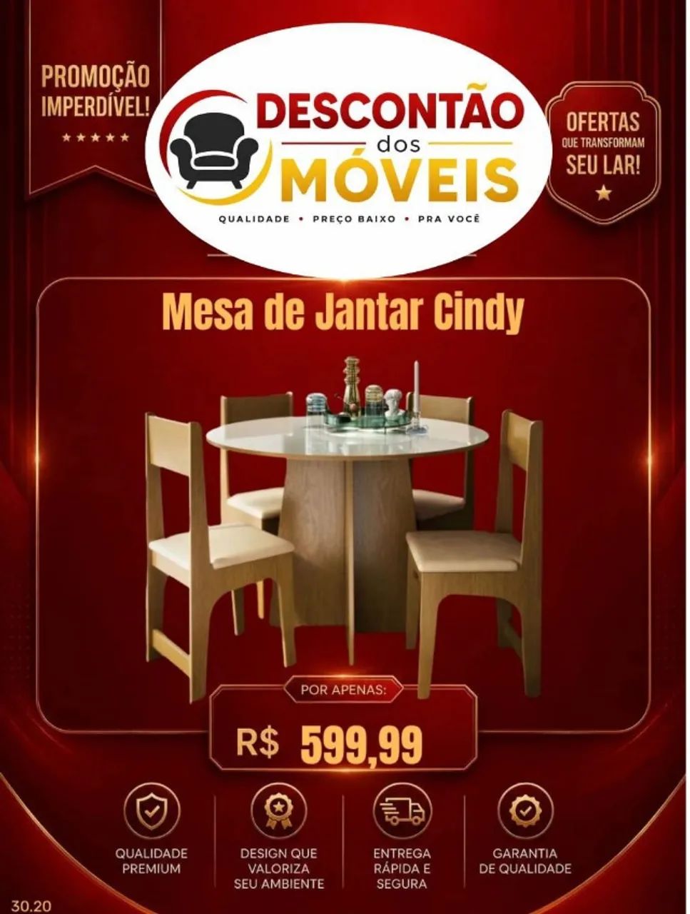 Mesa de Jantar Cindy