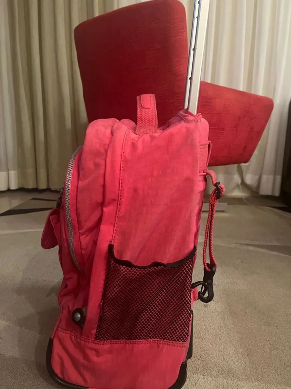 Mochila Kipling Rosa (de rodinhas)  - Foto 5