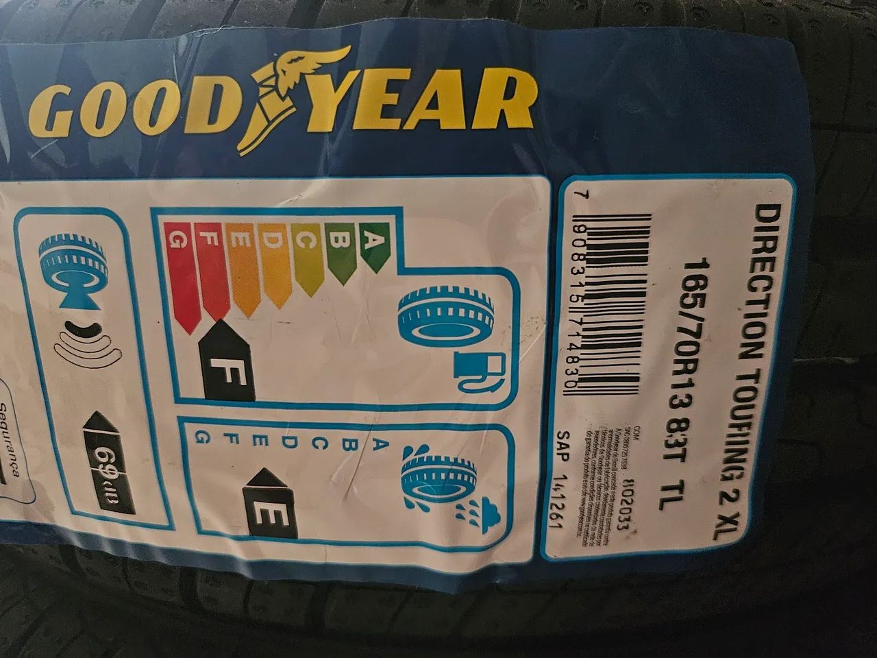 Pneu aro 13 Goodyear 165/70 novos - Foto 3