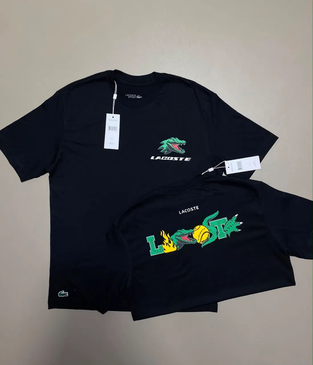 Camiseta Lac Preta/ Verde - Foto 4