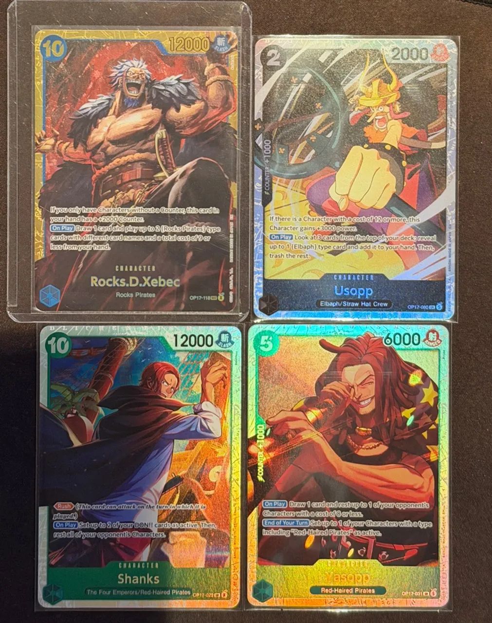 Cartas one piece OP17 