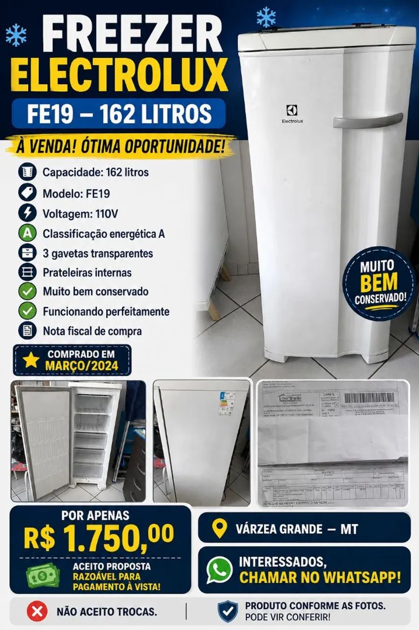 Freezer FE19 162 lts - Foto 3