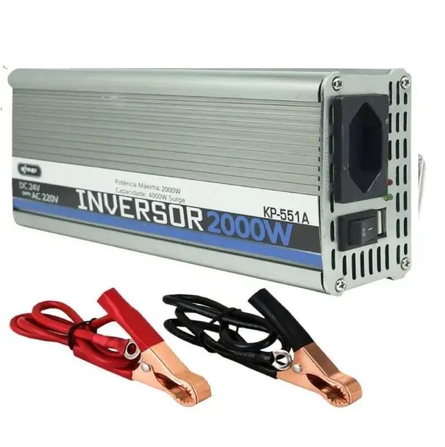 Inversor de Energia 2000W 12V para 220V - Novo