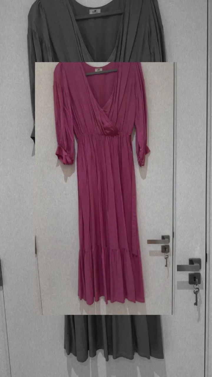 Vestido longo - Rosa