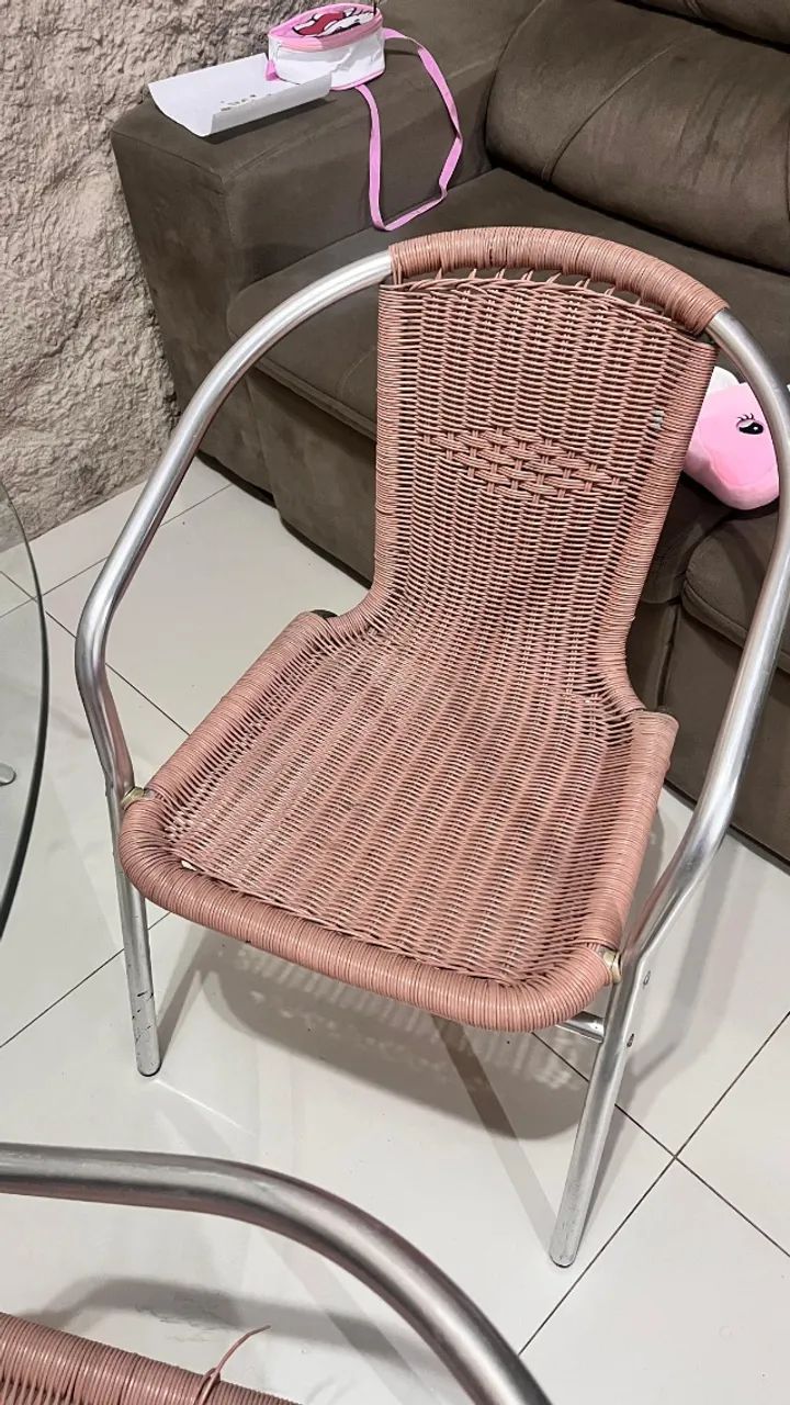 Mesa de jantar redonda com tampo de vidro - Foto 2