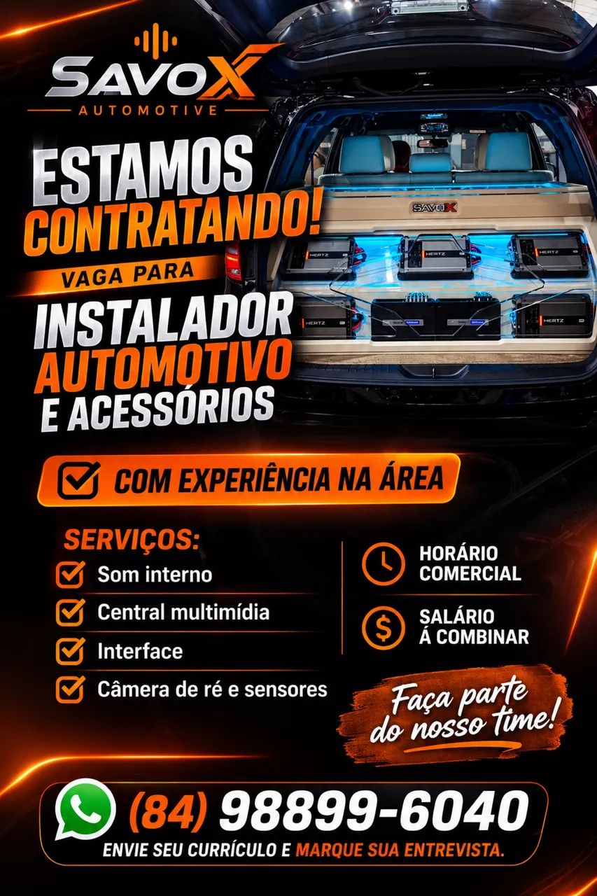 VAGAS DE TRABALHO