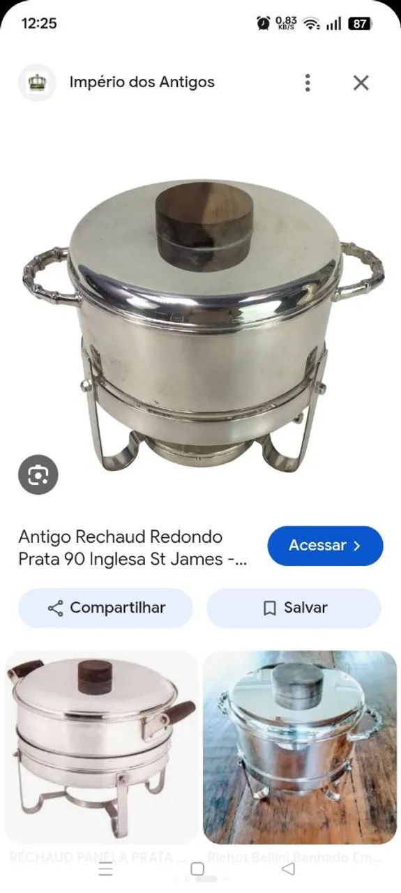 Panelas de prata (Rechaud) - Foto 5