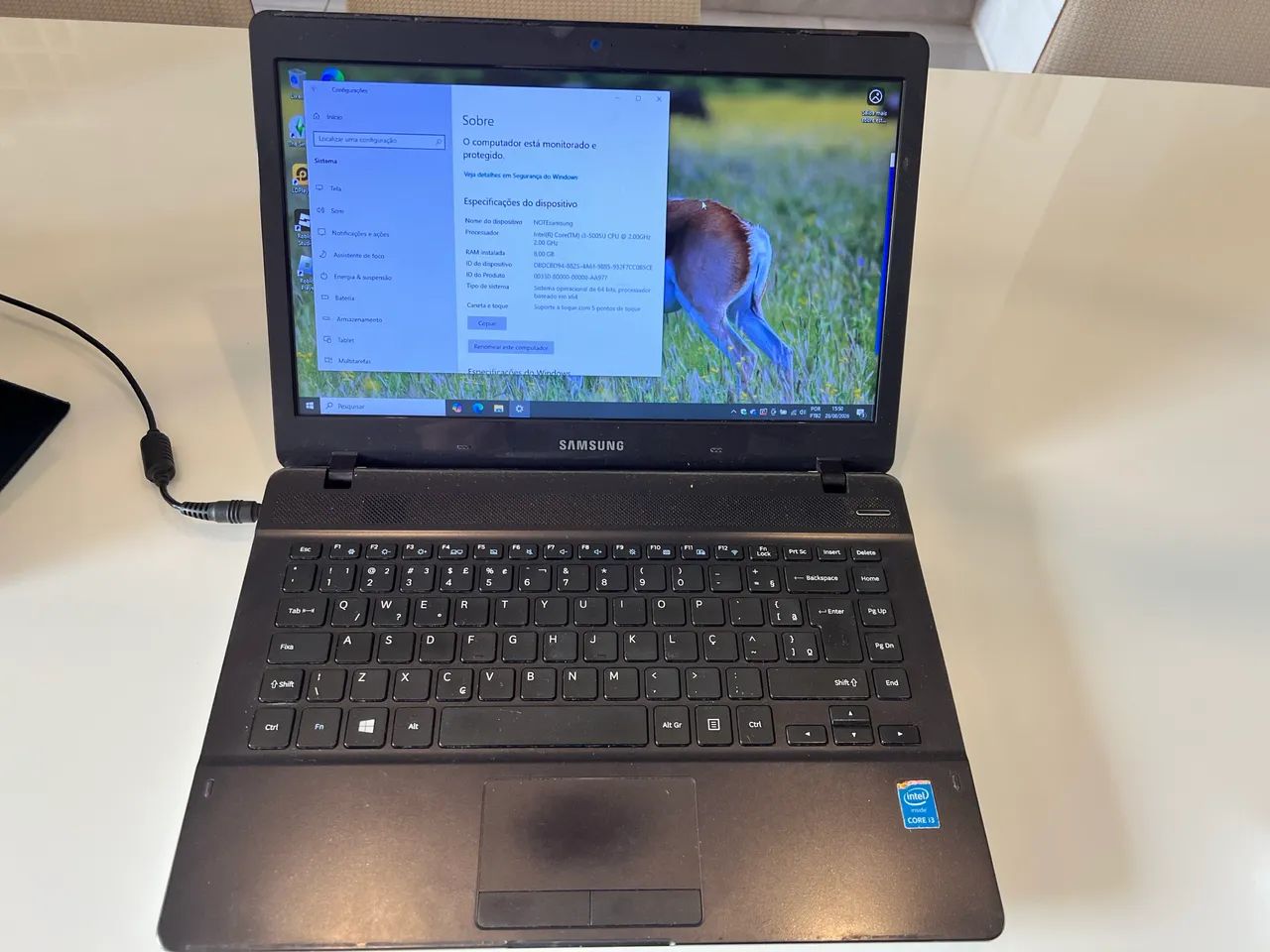 Notebook Samsung 370e, Core i3 5005U, 8GB, SSD 256GB