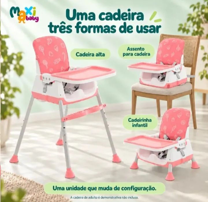Cadeirinha de alimentação bebê  - Foto 2