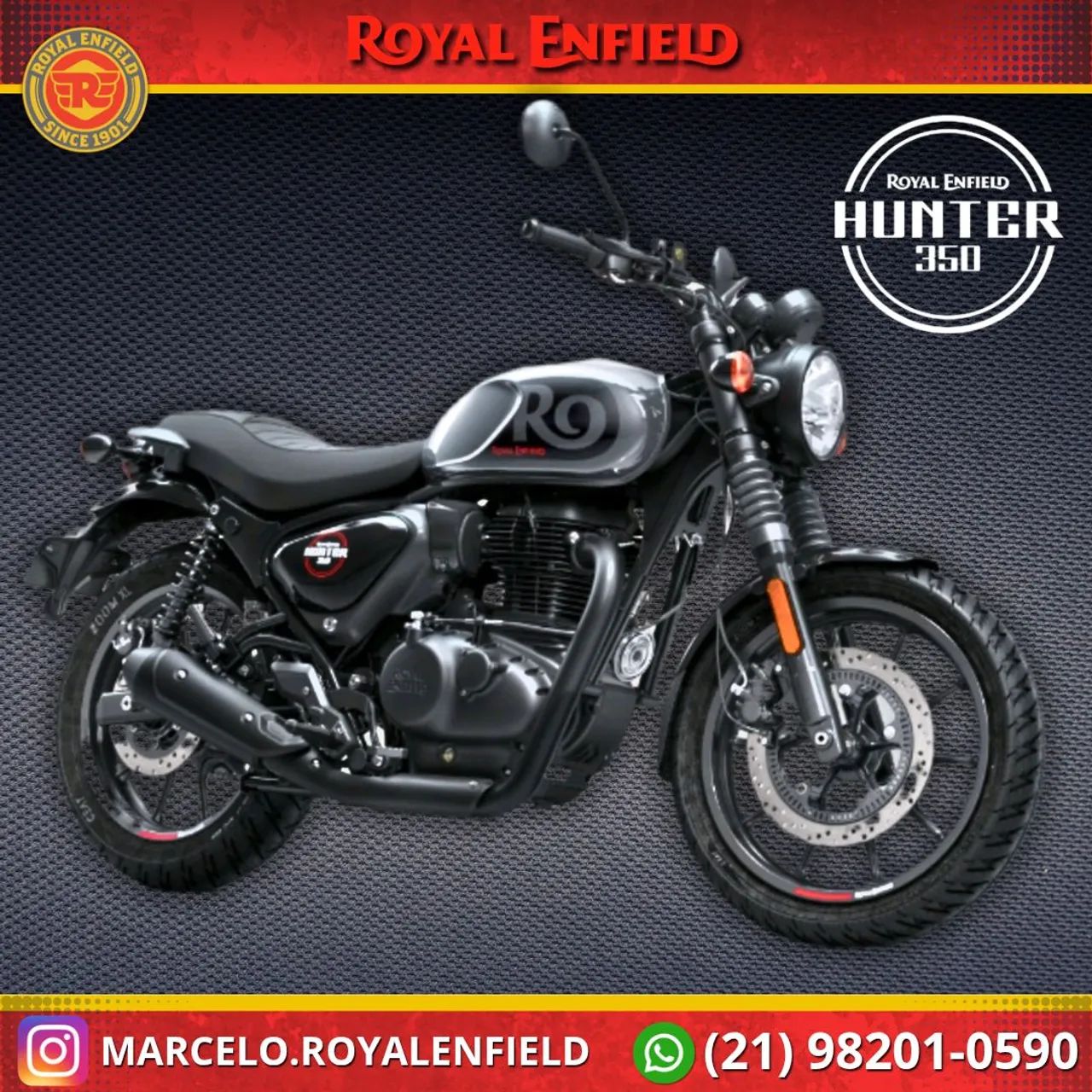 Hunter 350 2027 0KM - Dapper Grey - MARCELO 